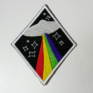 Rainbows and UFOS Iron On Patch