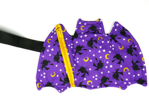Flying Witch Moon and Stars Bat Pouch