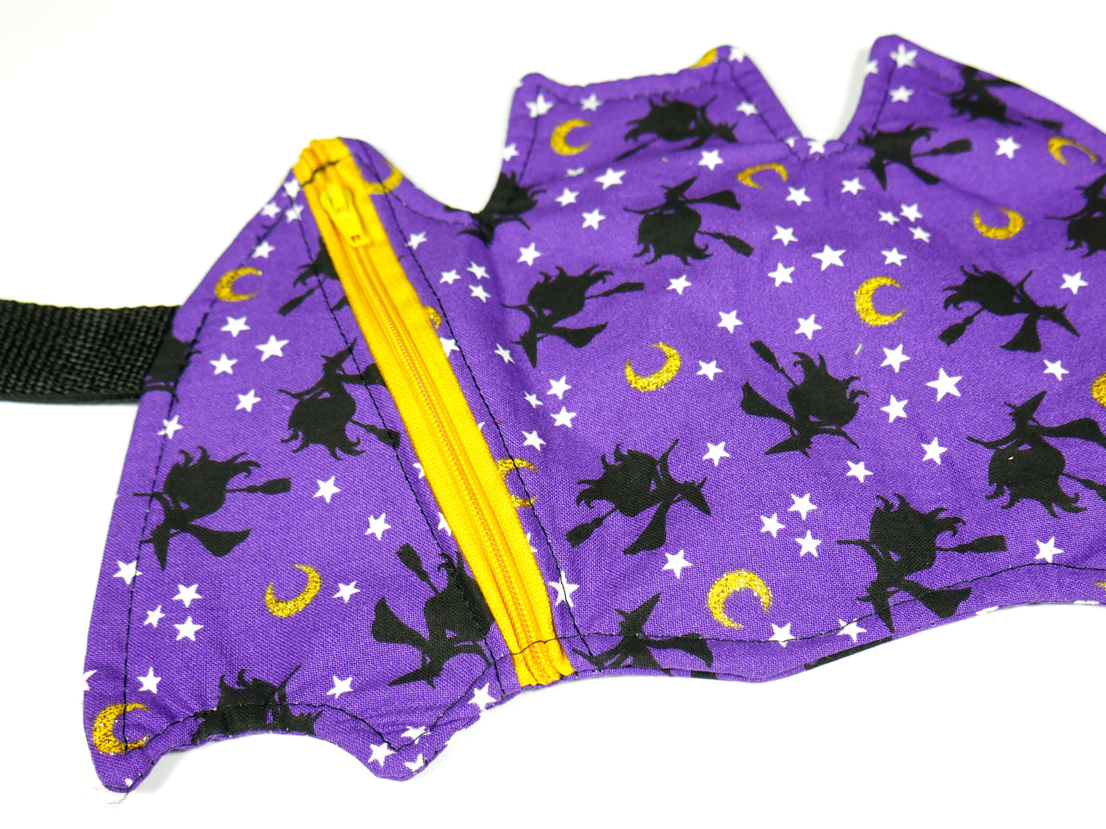 Flying Witch Moon and Stars Bat Pouch